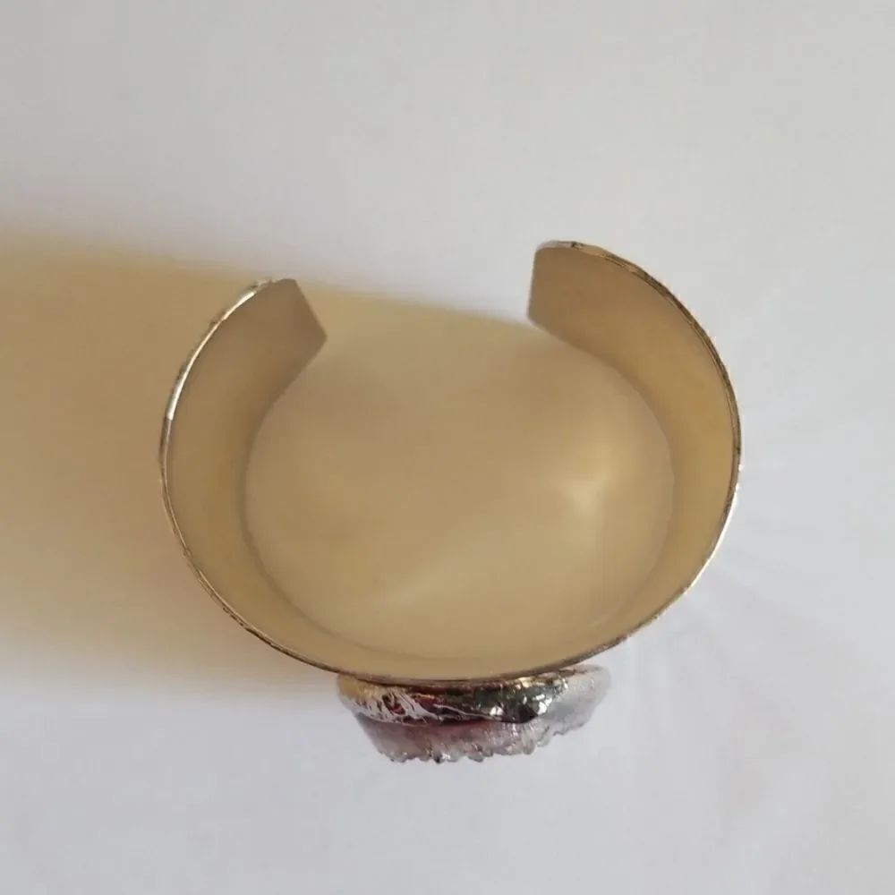 Charlene K Cuff Bracelet with Druzy, NWOT - Picture 3 of 4
